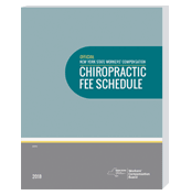image of  Official New York State Workers’ Compensation Medical Fee Schedule (Chiropractic Booklet)