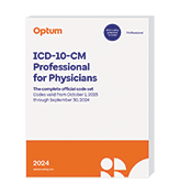 image of  ICD-10-CM Professional for Physicians with Guidelines (Softbound)